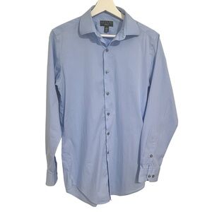 Alfani Men’s Slim Fit Dress Shirt Light Blue Neck 14-14.5 Sleeve 32-33 Small